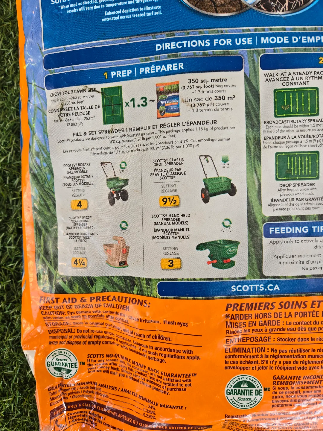 Brand new scotts turf builder grass lawn food 4kg bag image indicator(6)