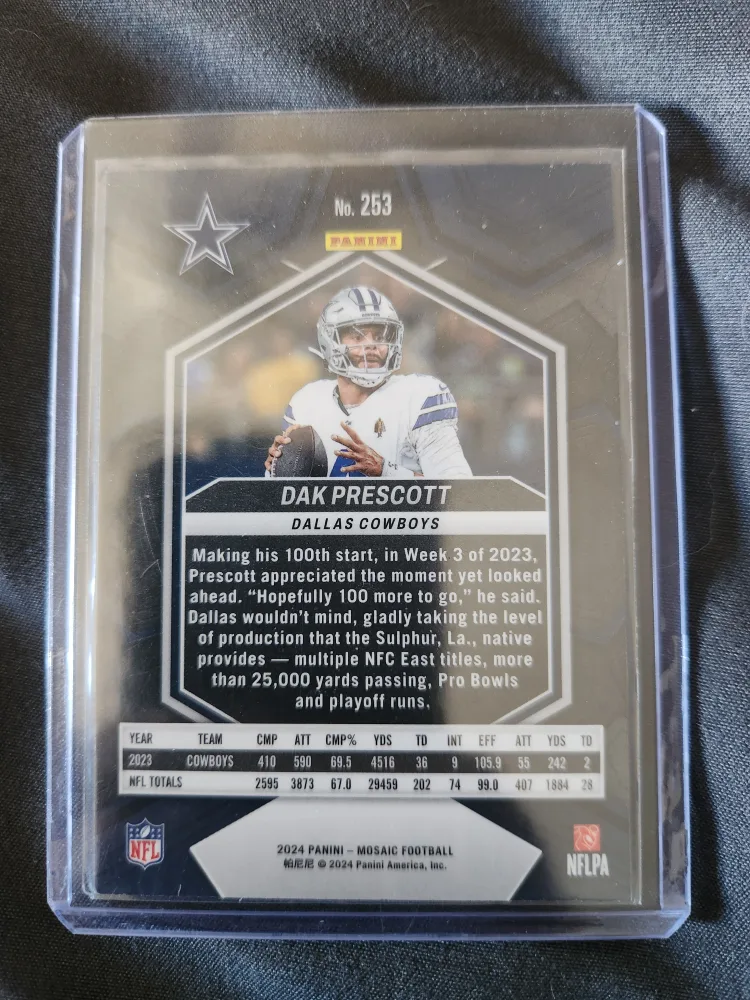 2024 Panini Mosaic - Dak Prescott - National Pride Football Card image indicator(2)