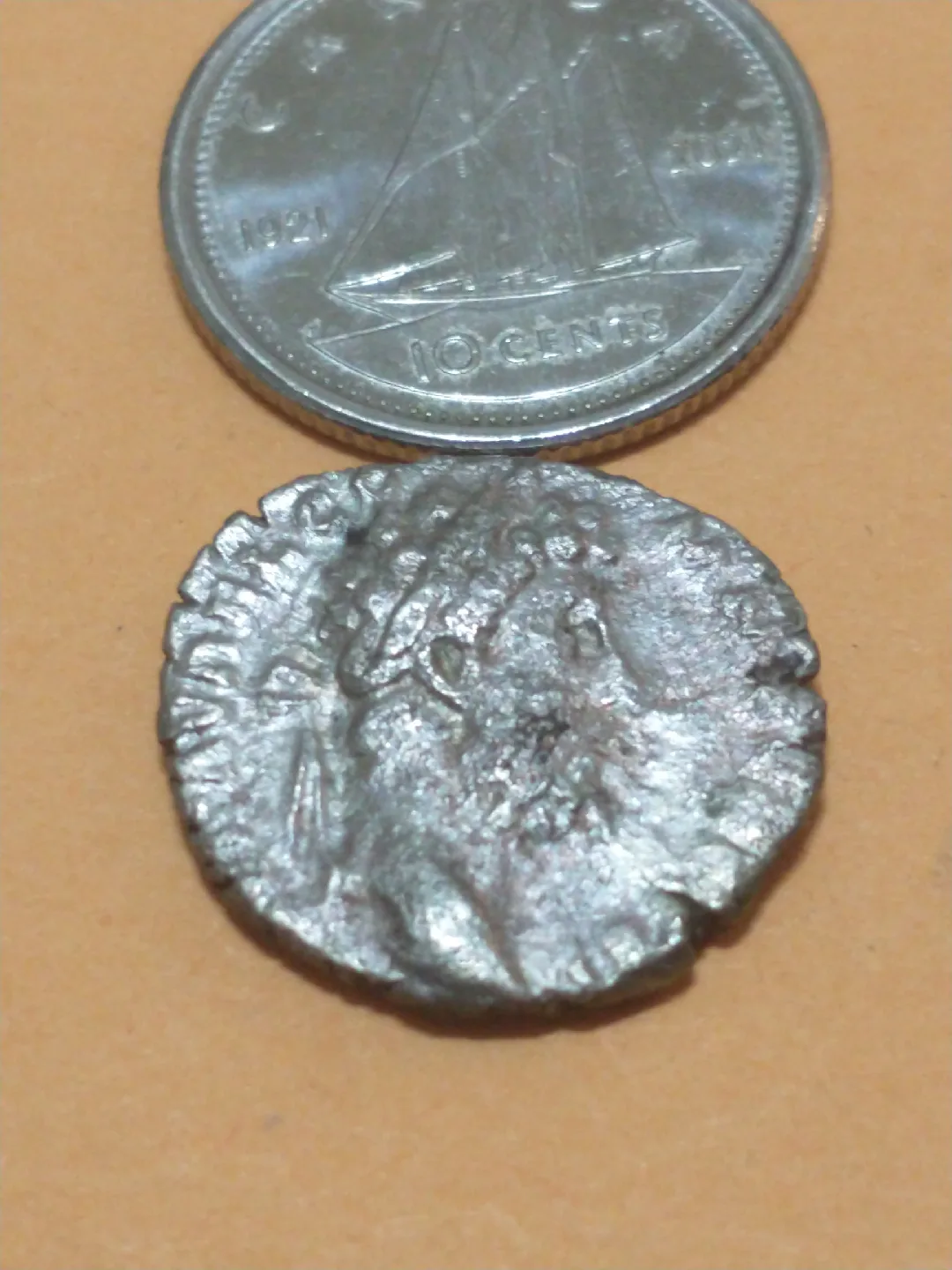Lovely Unattributed Roman Empire silver coin circa 3rd century image indicator(3)