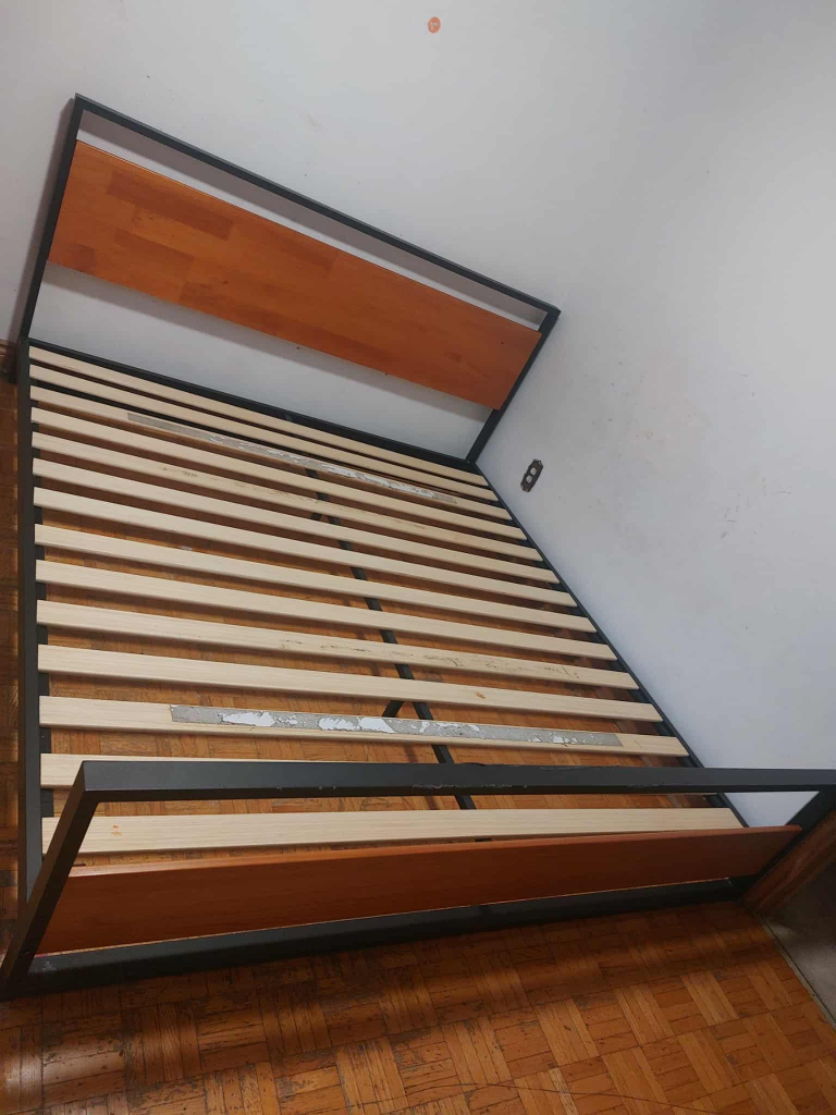 Bed Frame - Wood and Metal