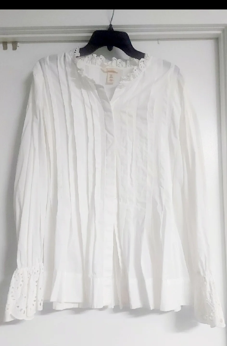 H&M White Blouse Size XL thumbnail