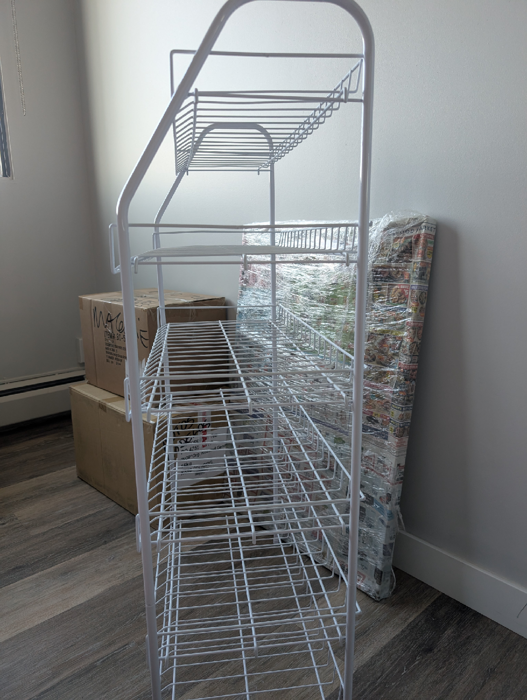 $25.00 Shoes White Metal Wire Shelf Rack