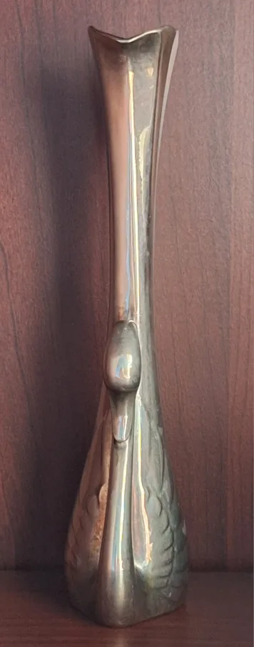 Silver Plated Swan Vase image indicator(3)