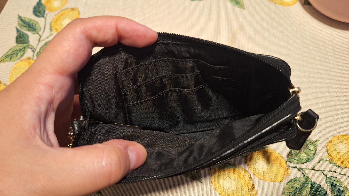 Coach Black Leather Wristlet Wallet - photo 3