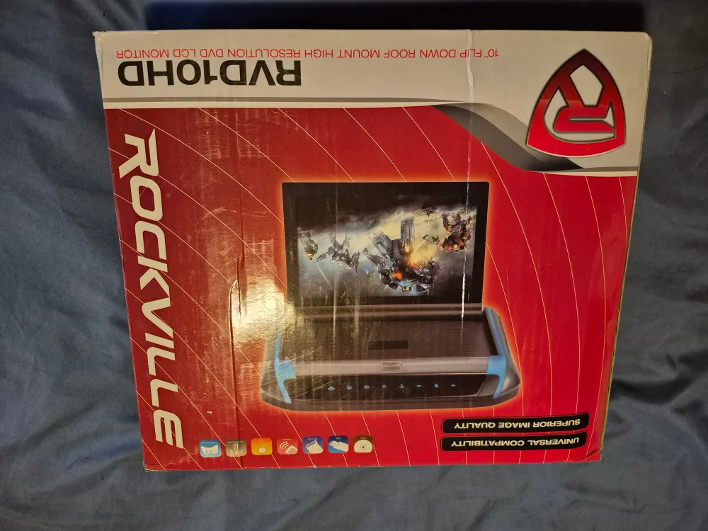 Rockville RVD10HD 10" Flip Down DVD LCD Monitor thumbnail