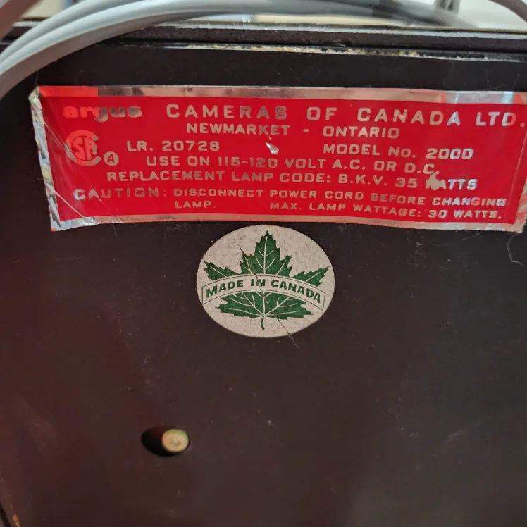 Mansfield 2000 8mm Film Editor - Made in Canada image indicator(4)