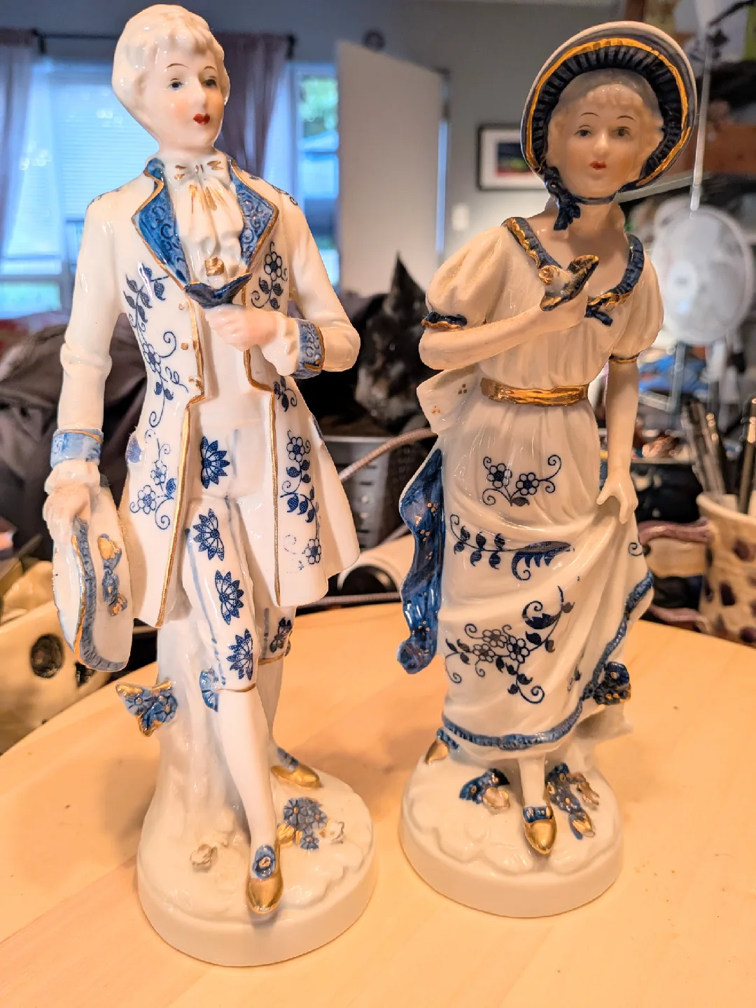 Vintage 70's ceramic figurines thumbnail