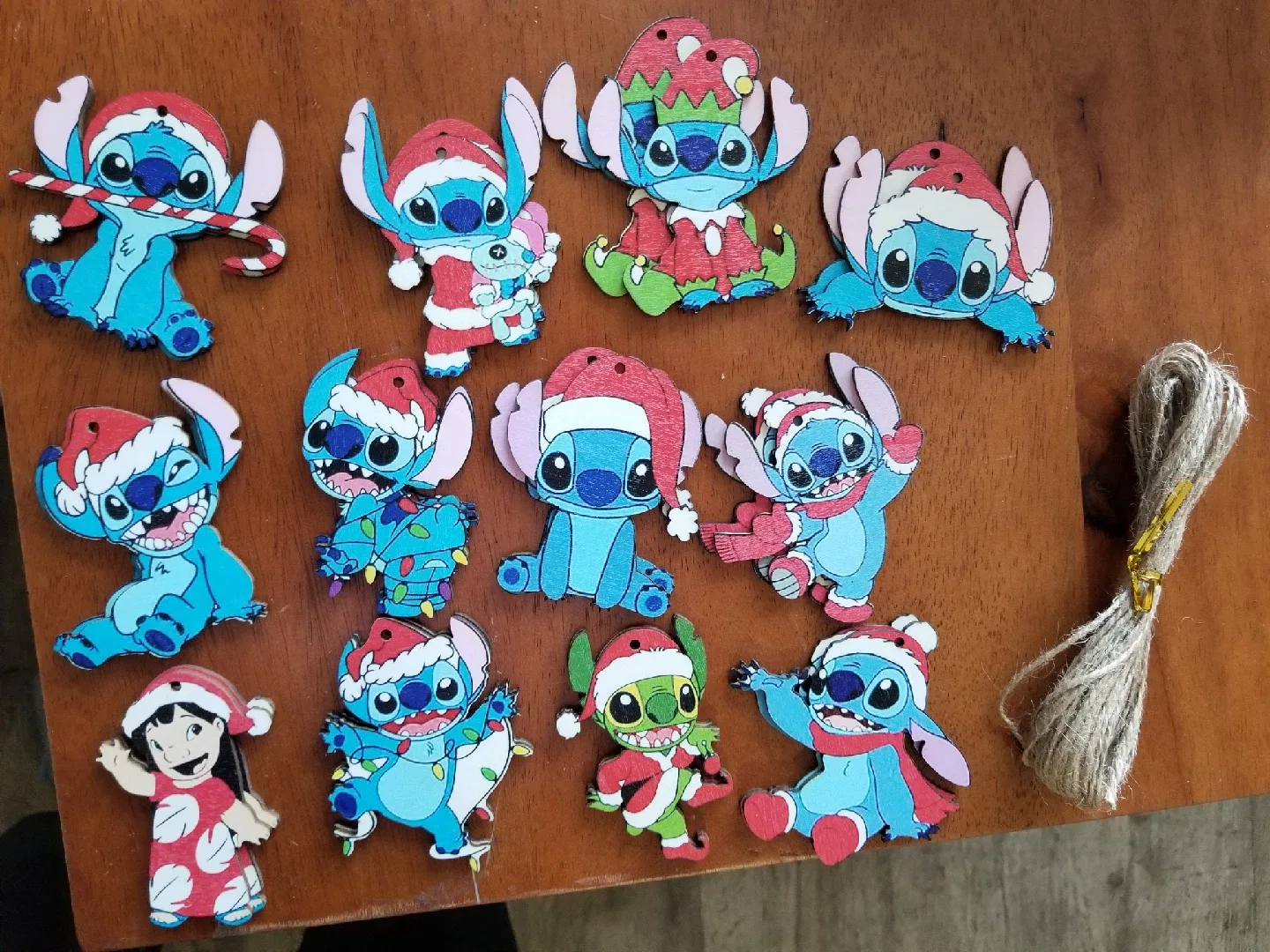 Disney Stitch Christmas Ornaments thumbnail