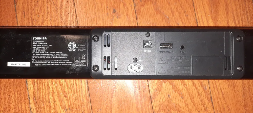 Toshiba TY-SB113SB Sound Bar image indicator(2)