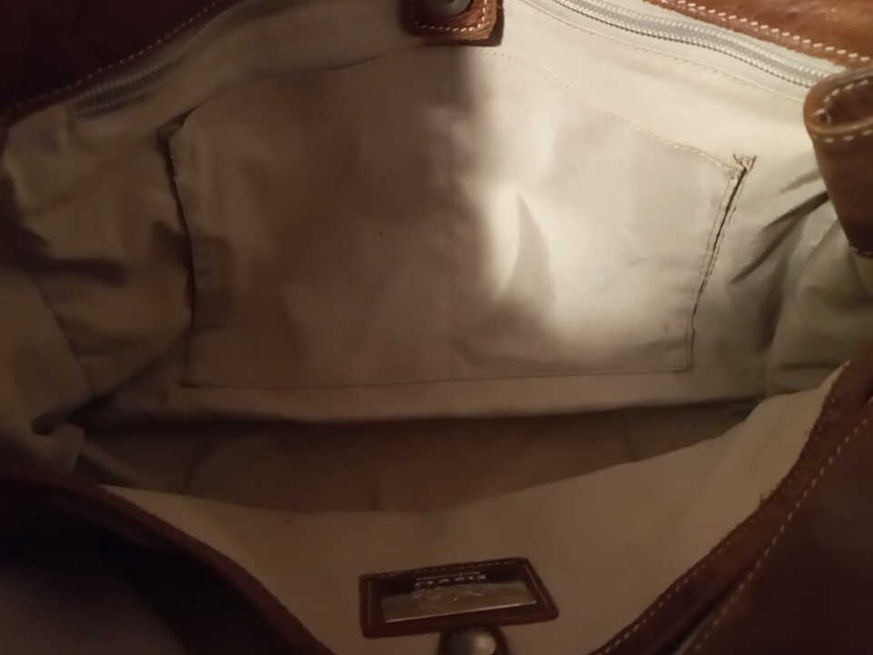 Roots Genuine Brown Leather Satchel Bag - photo 3