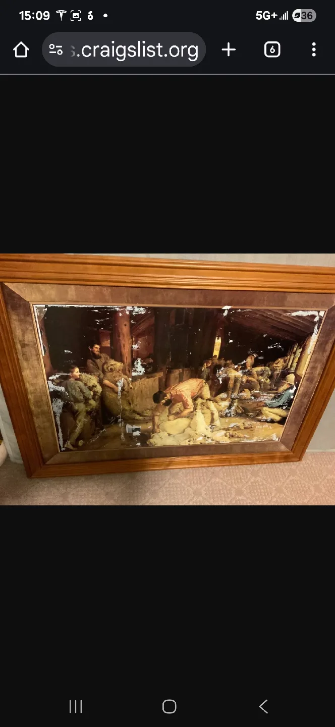 Framed Painting canvass picture thumbnail