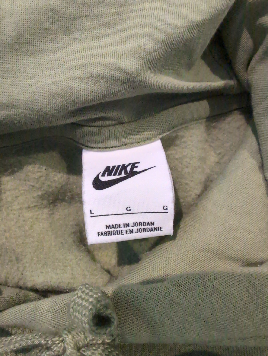 Nike Olive Green Hoodie - Size Large - photo 3