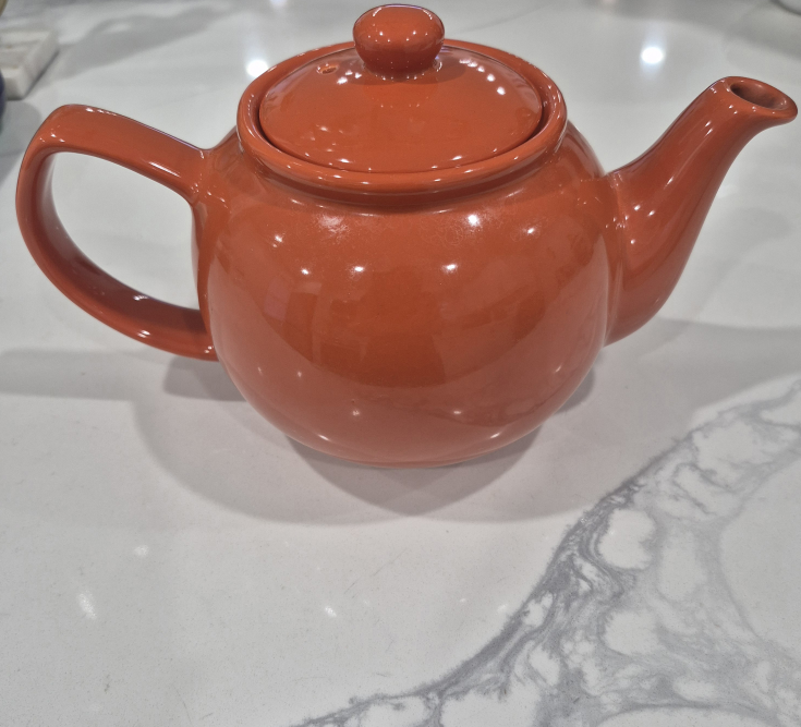 Orange Ceramic Teapot - photo 3