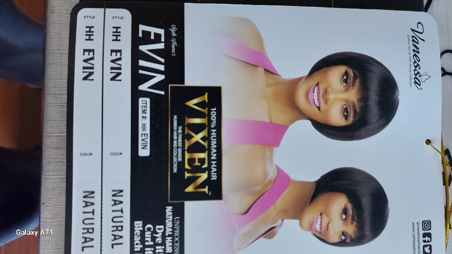 Vanessa Vixen HH Evin Wig - Natural Black image indicator(2)