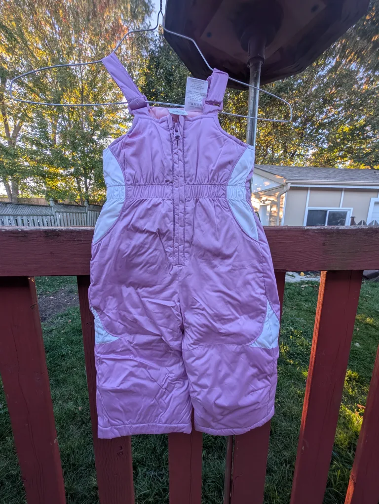 Girls sz 12 mth 2 pc snowsuit image indicator(4)