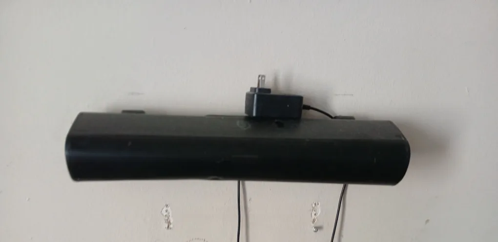 Black Soundbar with Power Adapter