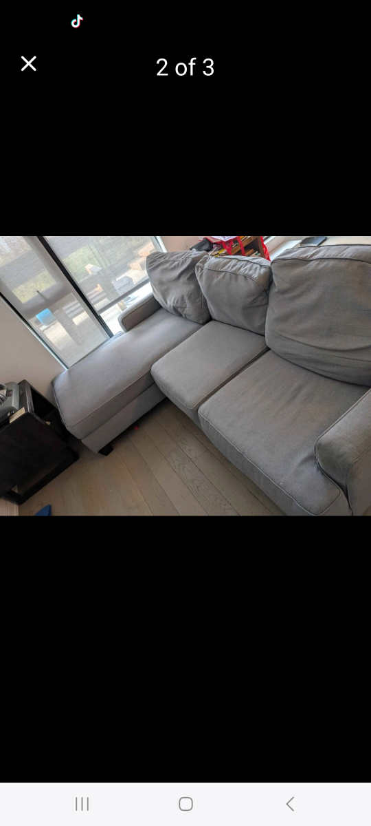 Free delivery Grey Sectional Sofa with Chaise - photo 3