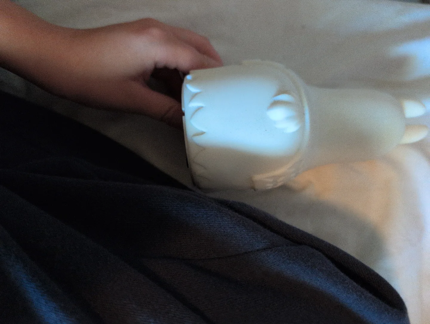 White Rubber llama Night Light image indicator(2)