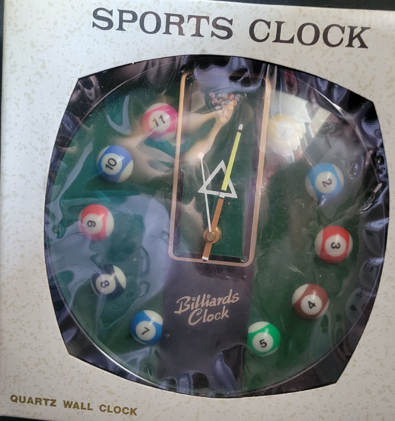 Kirch Billiards Sports Quartz Clock - New in Box!