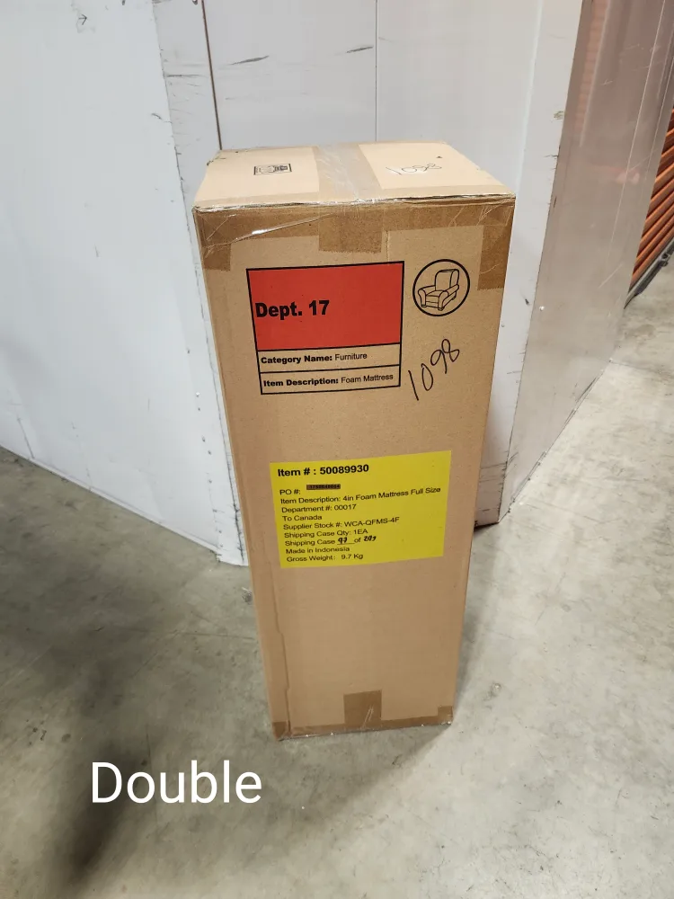 Zinus AZ-FMS-4F Memory Foam 4 Inch Double Mattress, Full , White image indicator(9)