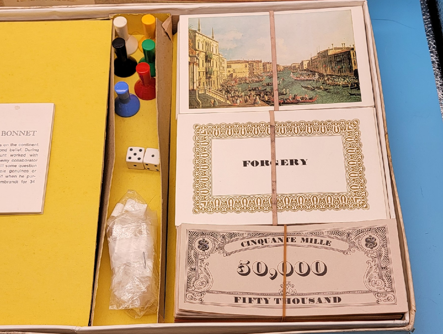 🥳VGC🤩 MASTERPIECE (1970) 1st Edition: The Art Auction Game - photo 4