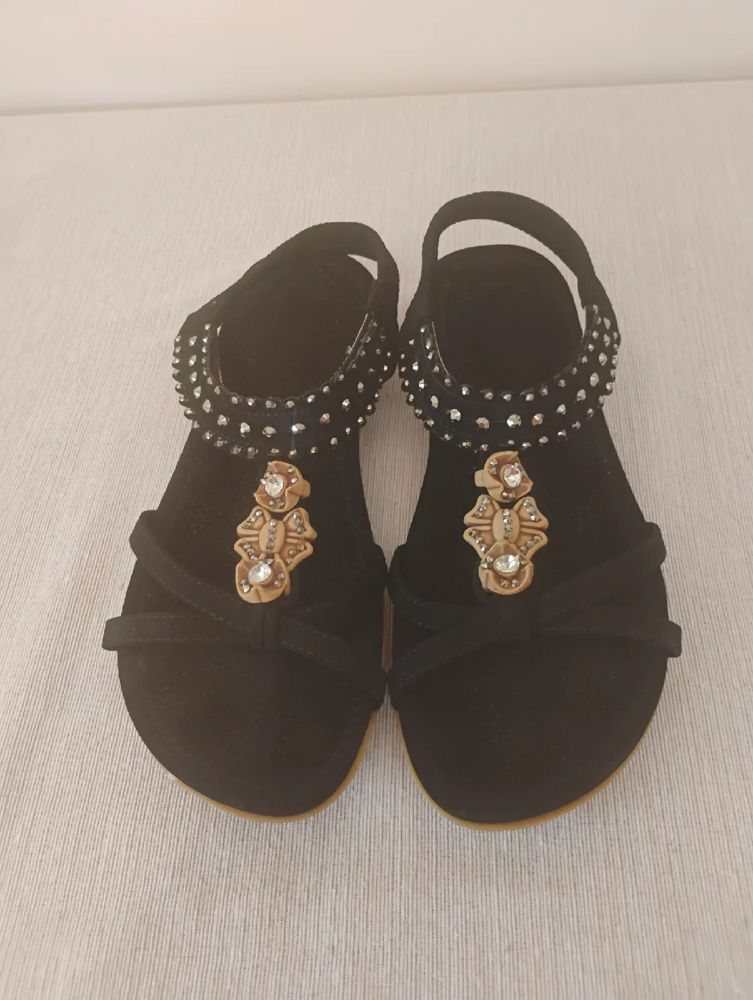 Black Embellished Sandals thumbnail