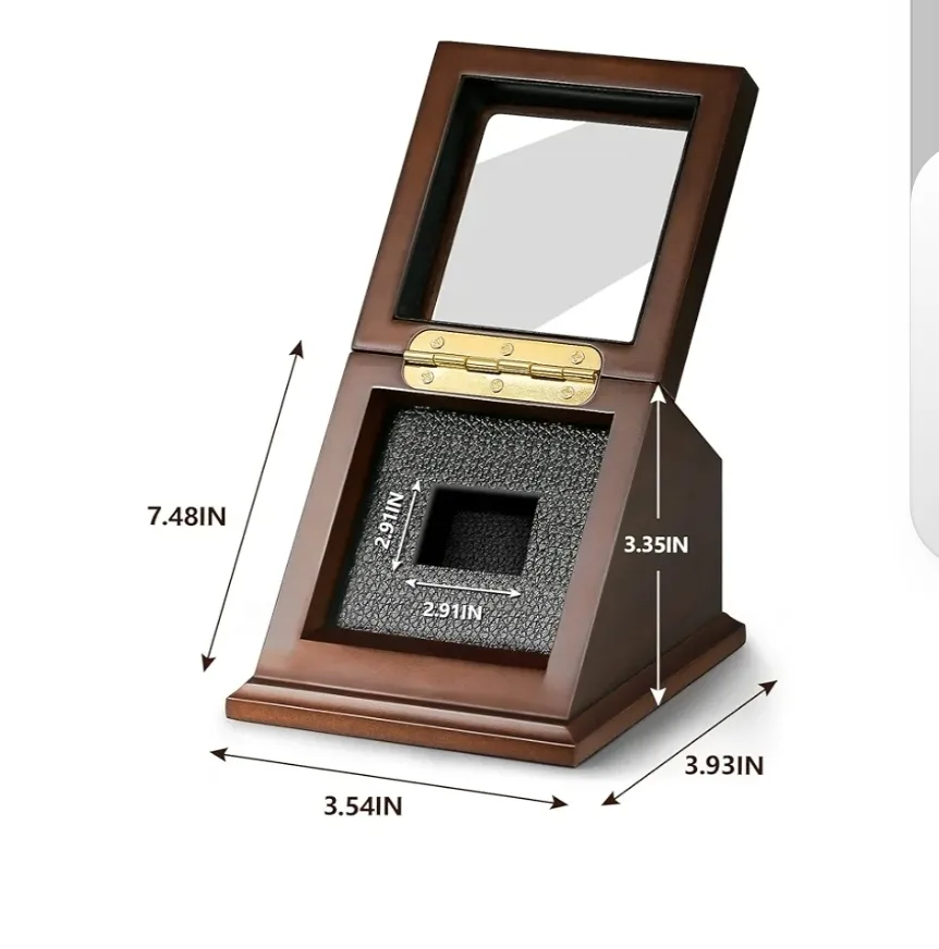 Ring Display Case - Wooden & Glass image indicator(4)