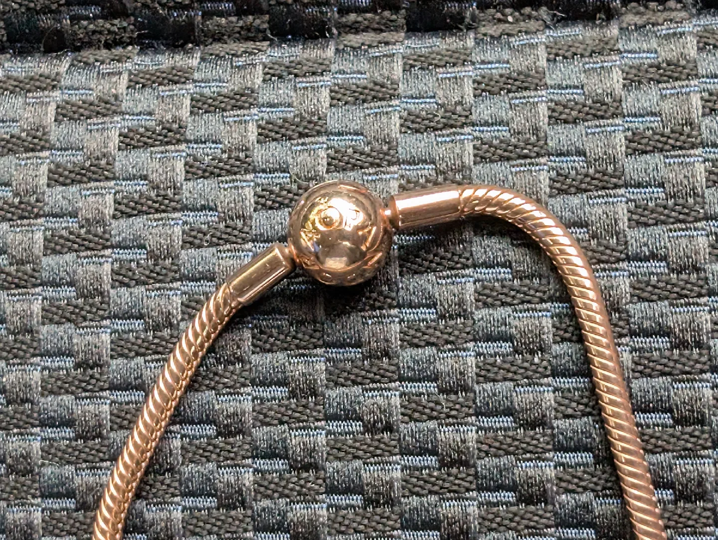 Pandora Moments 14 k rose gold - plated snake chain bracelet image indicator(3)