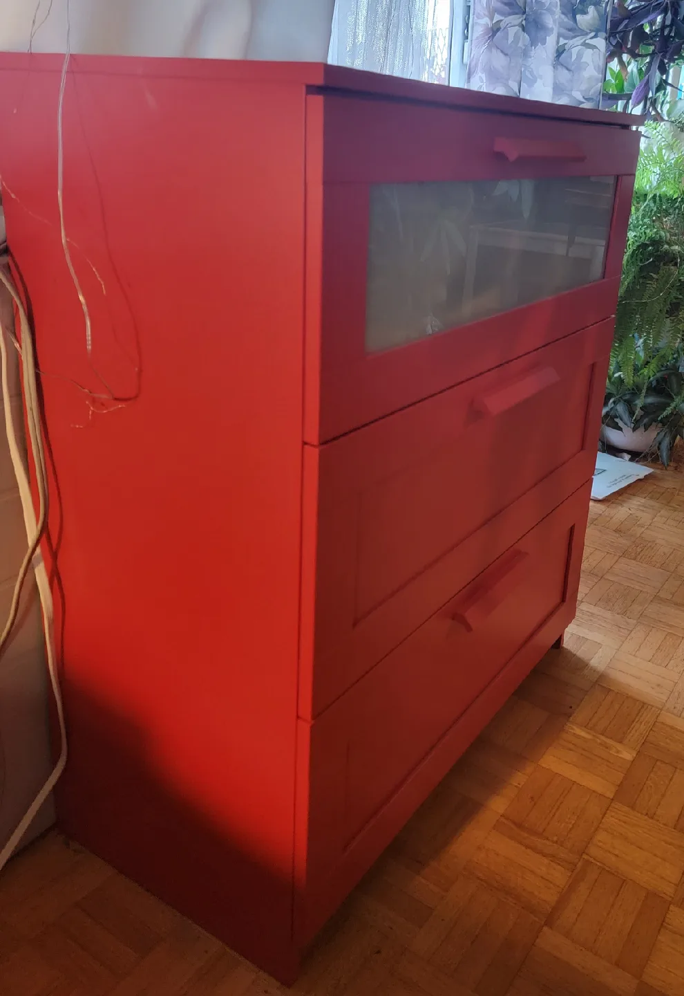 IKEA Hemnes 3-Drawer Chest - Red image indicator(2)