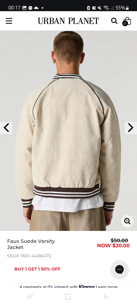 Urban Planet Faux Suede Varsity Jacket - photo 2