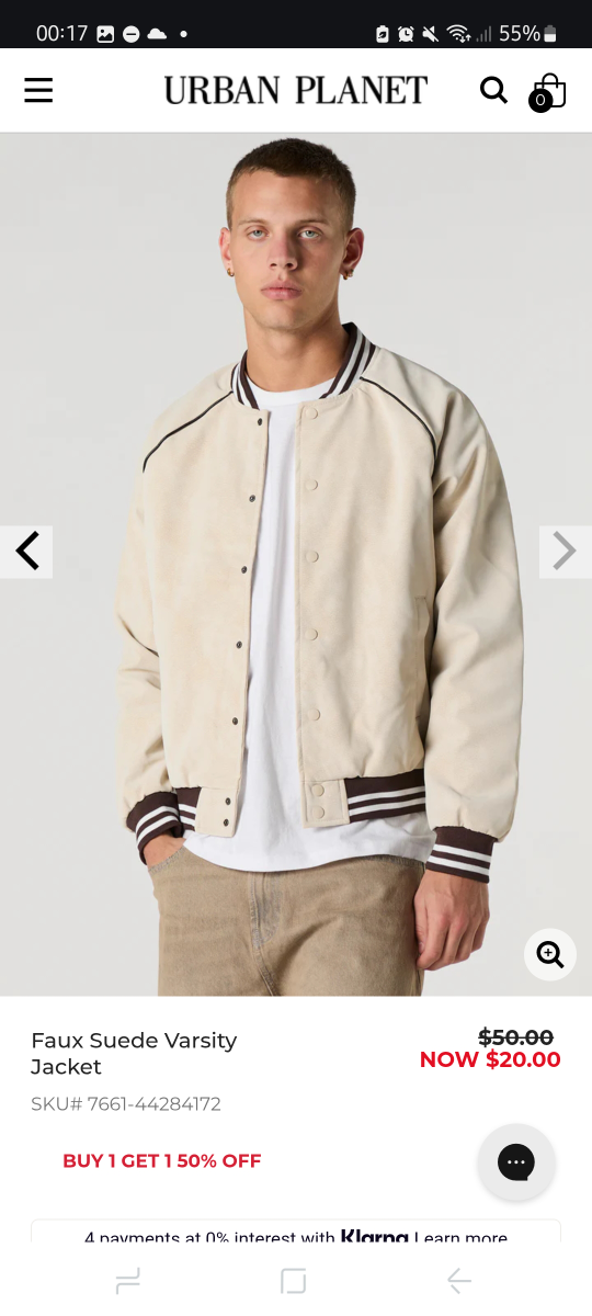 Urban Planet Faux Suede Varsity Jacket - photo 3