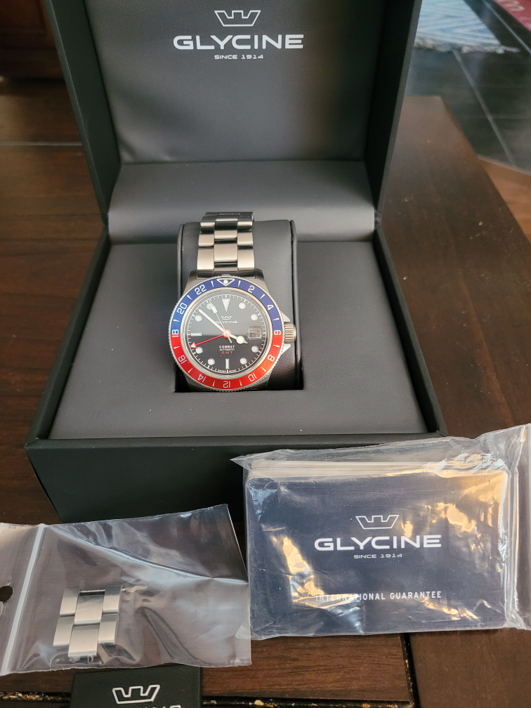 Glycine Combat Automatic Pepsi Bezel Watch - photo 5