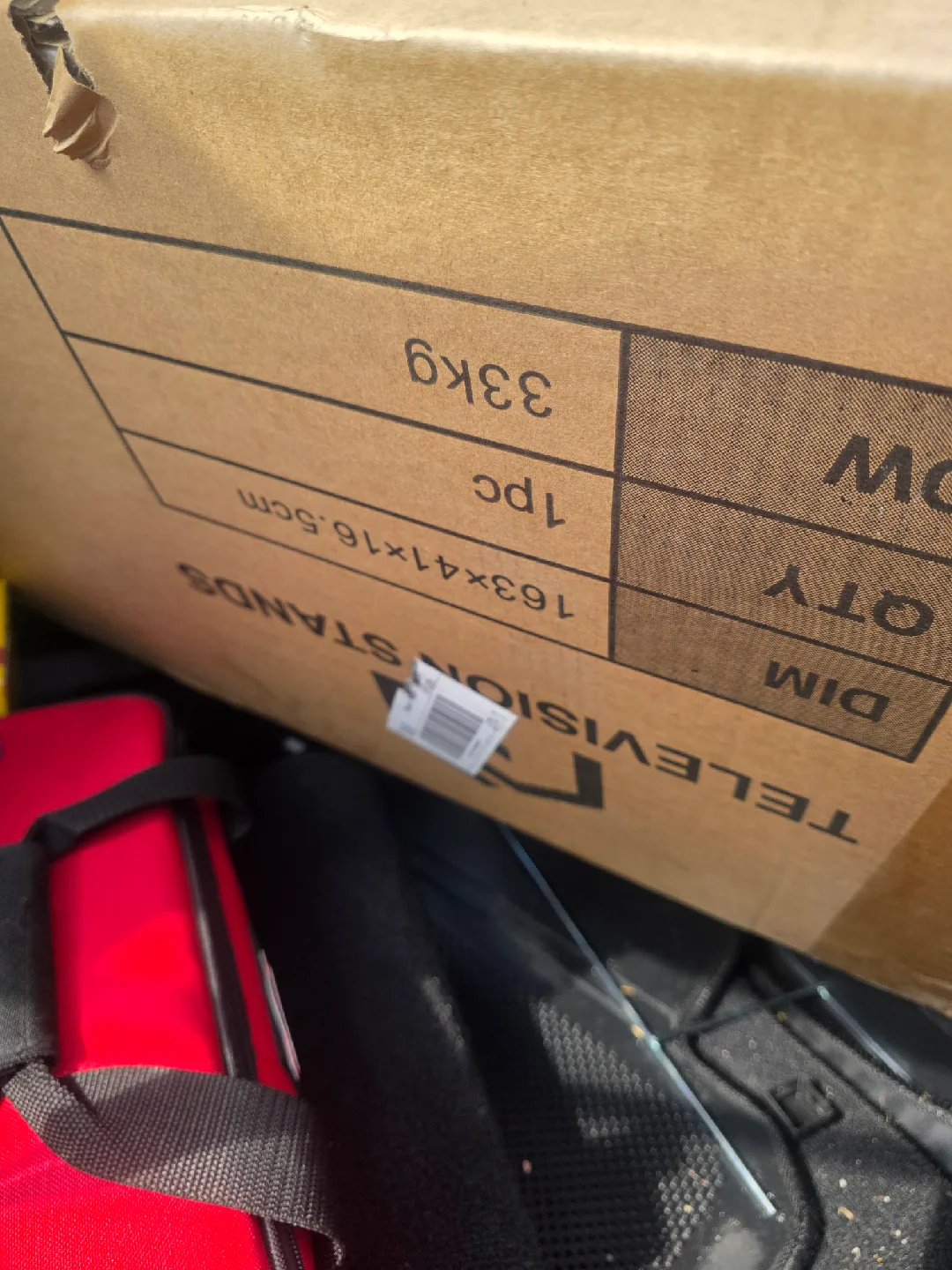 Rolanstar TV Stand w/ Mount & Power Outlet - White image indicator(5)