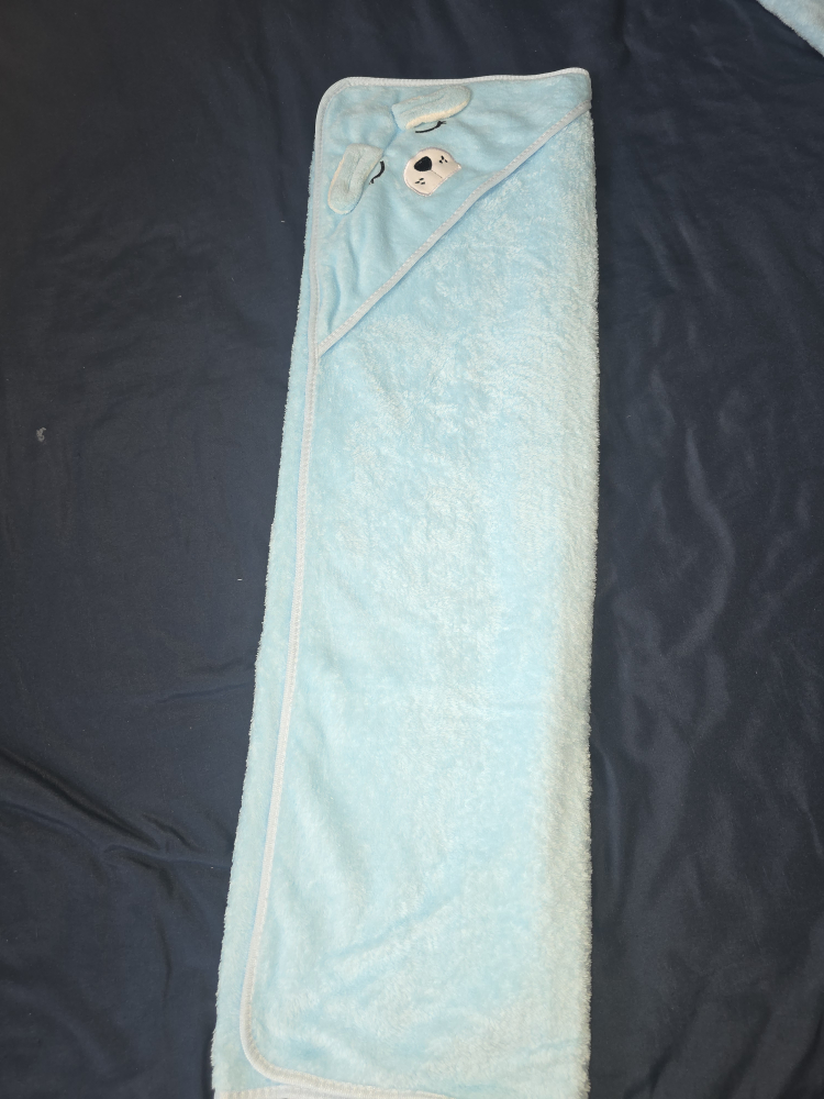 Light Blue Hooded Baby Towel - photo 4