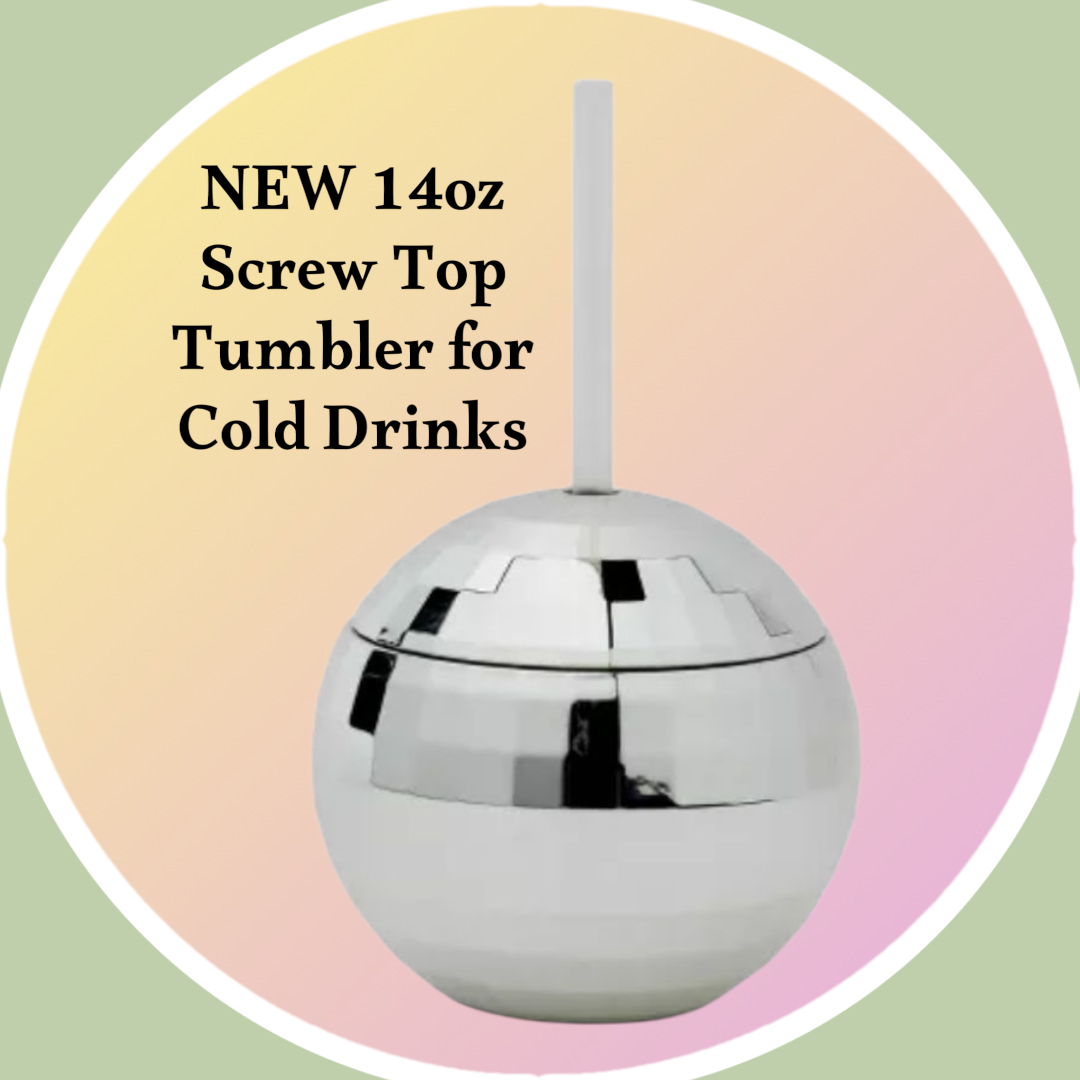 Disco Ball Shaped Cup Silver