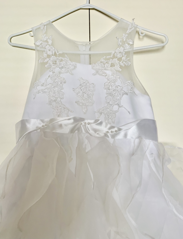 Kids gown white for 1st communion