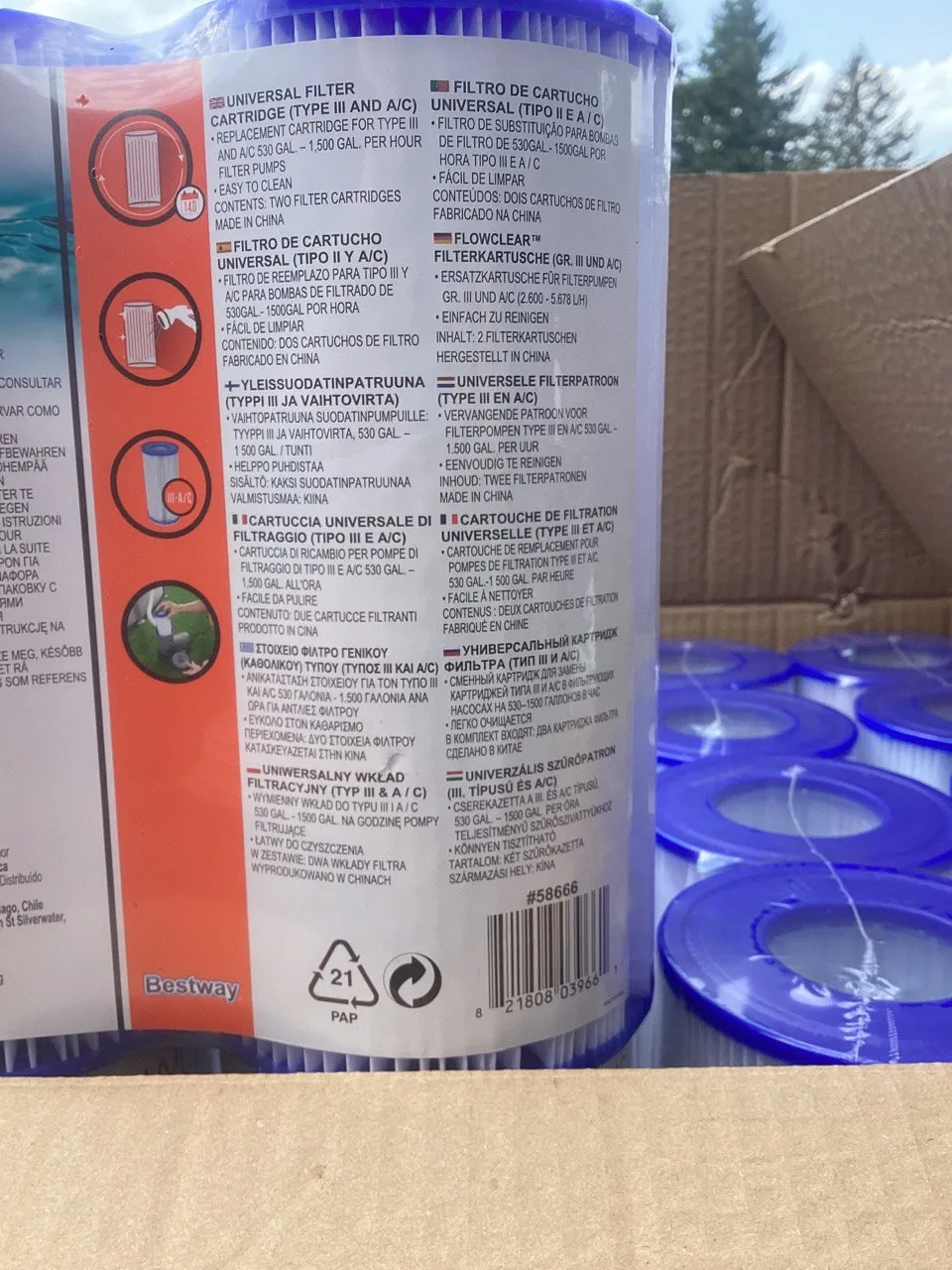 Bestway Flowclear Filter Cartridge (Type III/A/C) image indicator(3)