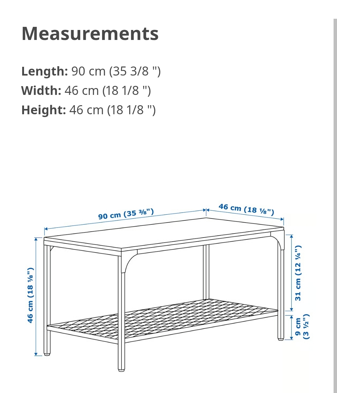 Coffee Table (Black) - photo 2