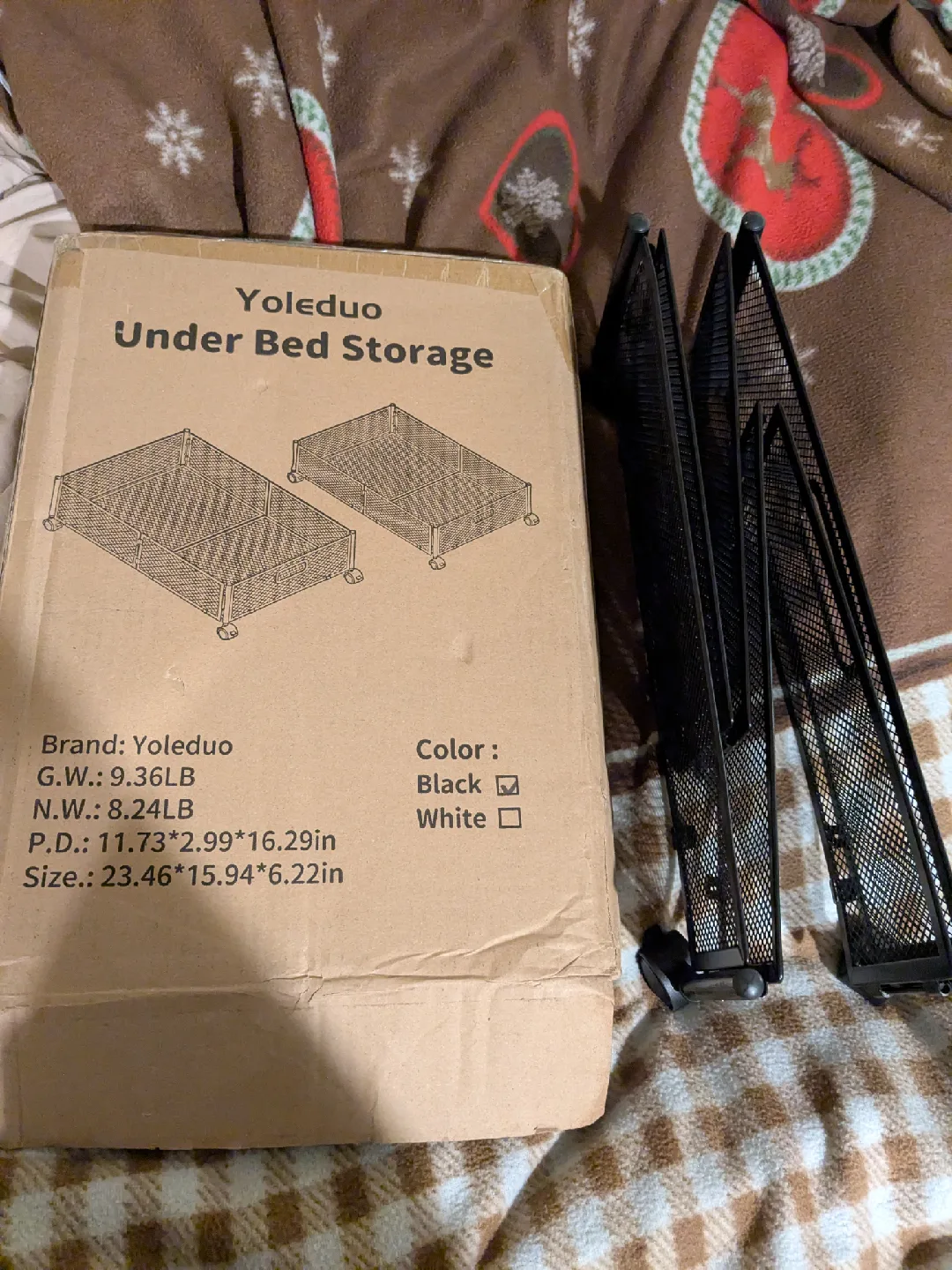 Yoleduo Under Bed Storage - Black image indicator(2)