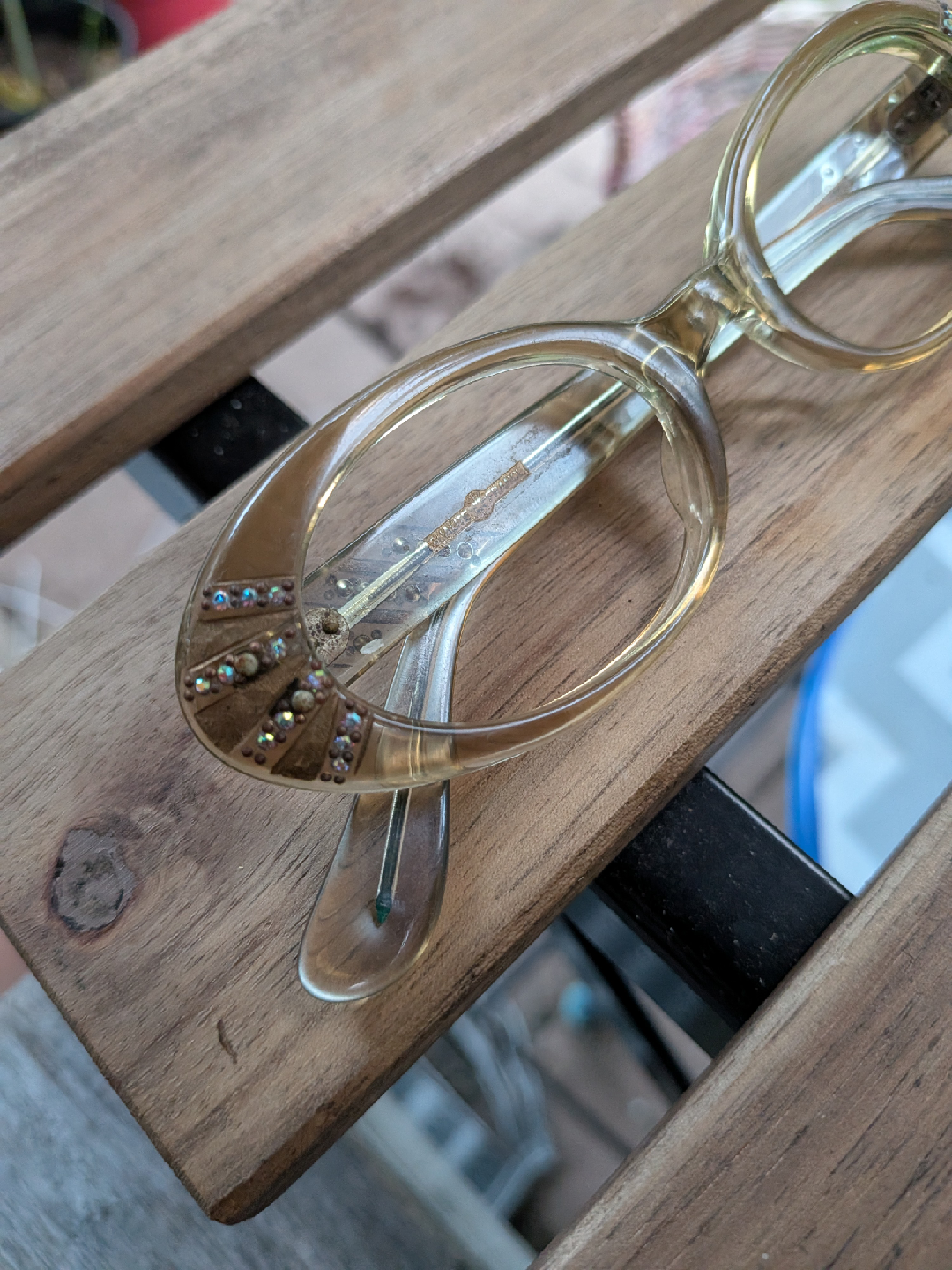Vintage 50's era Rhinestone Glasses Frames - photo 3