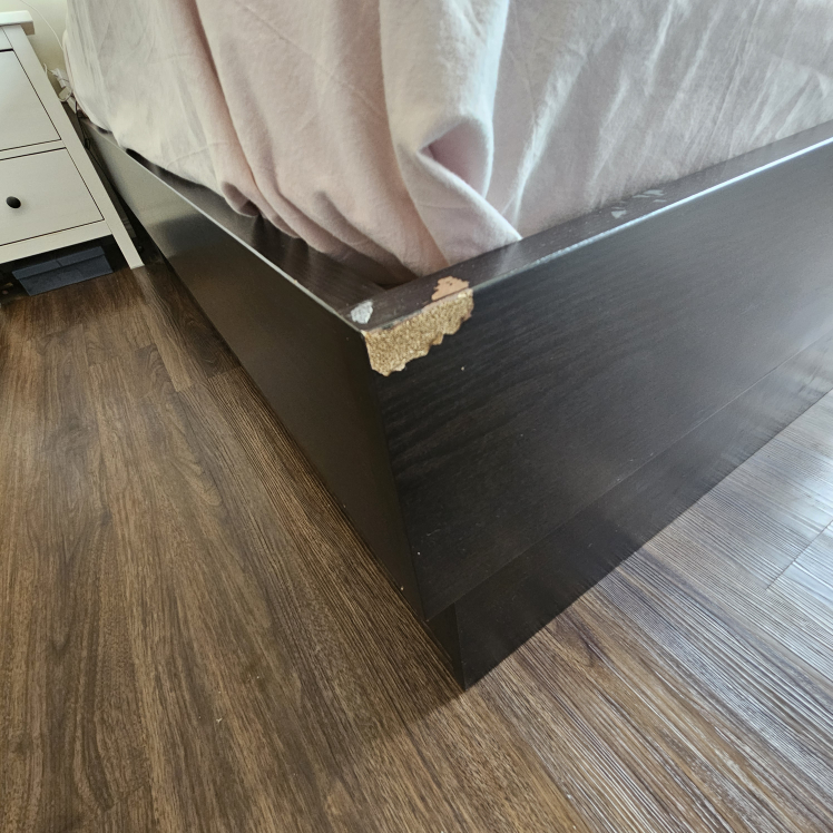Queen IKEA bed frame with 4 drawers for storage - photo 5