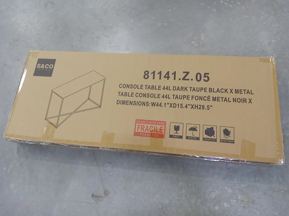 S&CO. Entryway Console Table- Dark Taupe image indicator(3)