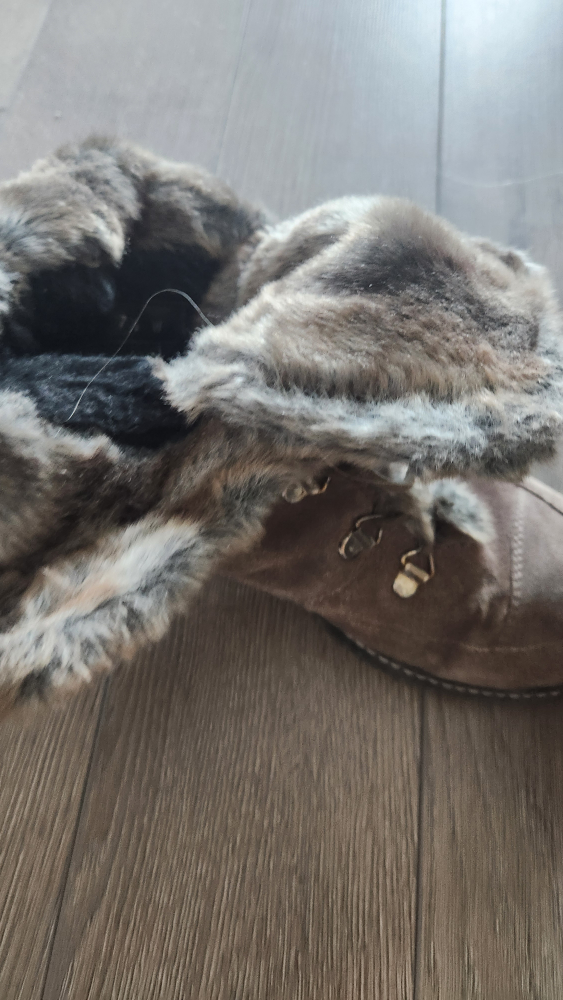 Brown Suede & Fur Winter Boots - photo 2