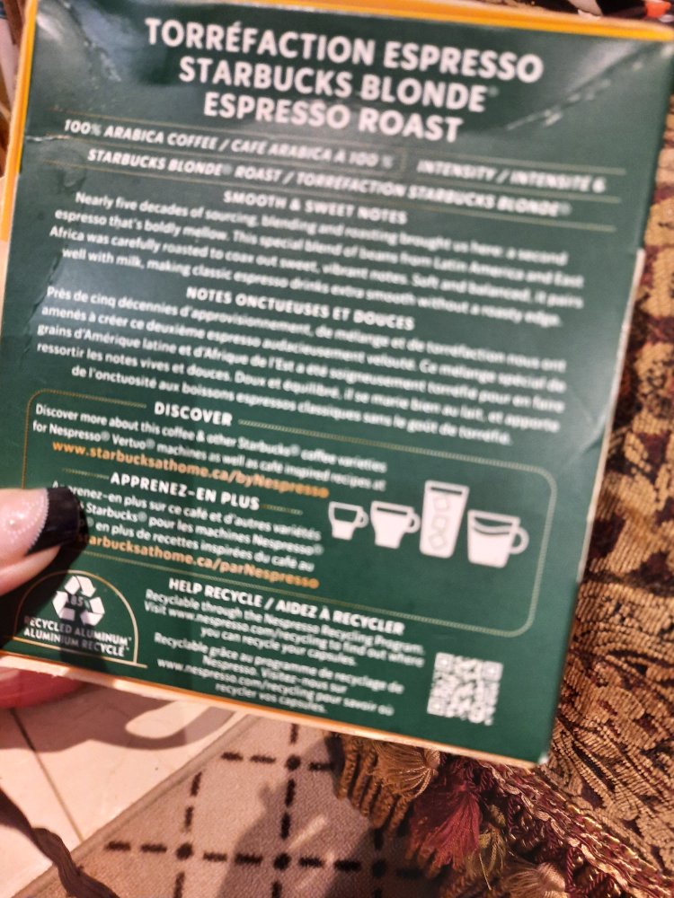 Starbucks Blonde Espresso Roast Nespresso Pods New - photo 4