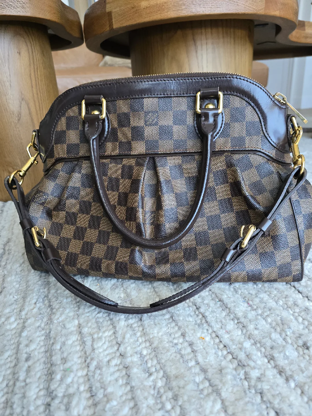 Louis Vuitton Trevi PM Damier Ebene 2-Way Shoulder Bag thumbnail