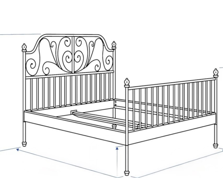 IKEA White Vintage Style bed frame - photo 3