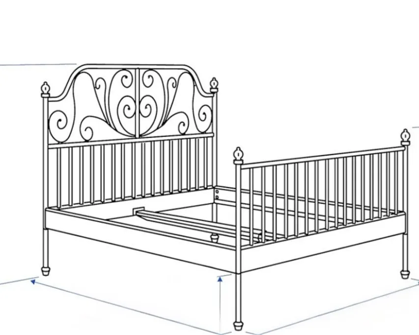 IKEA White Vintage Style bed frame image indicator(3)