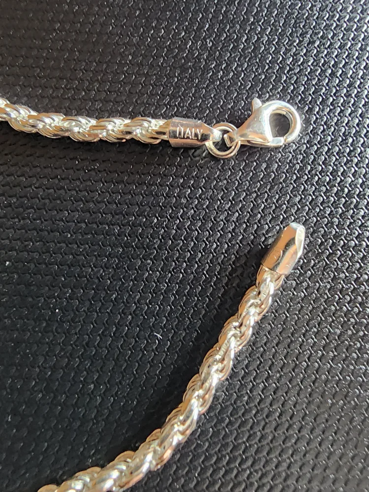 (Silver) Italian DC Rope Bracelet image indicator(2)