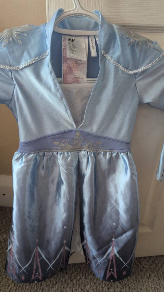 H&M Frozen Elsa Costume Size 3-4Y