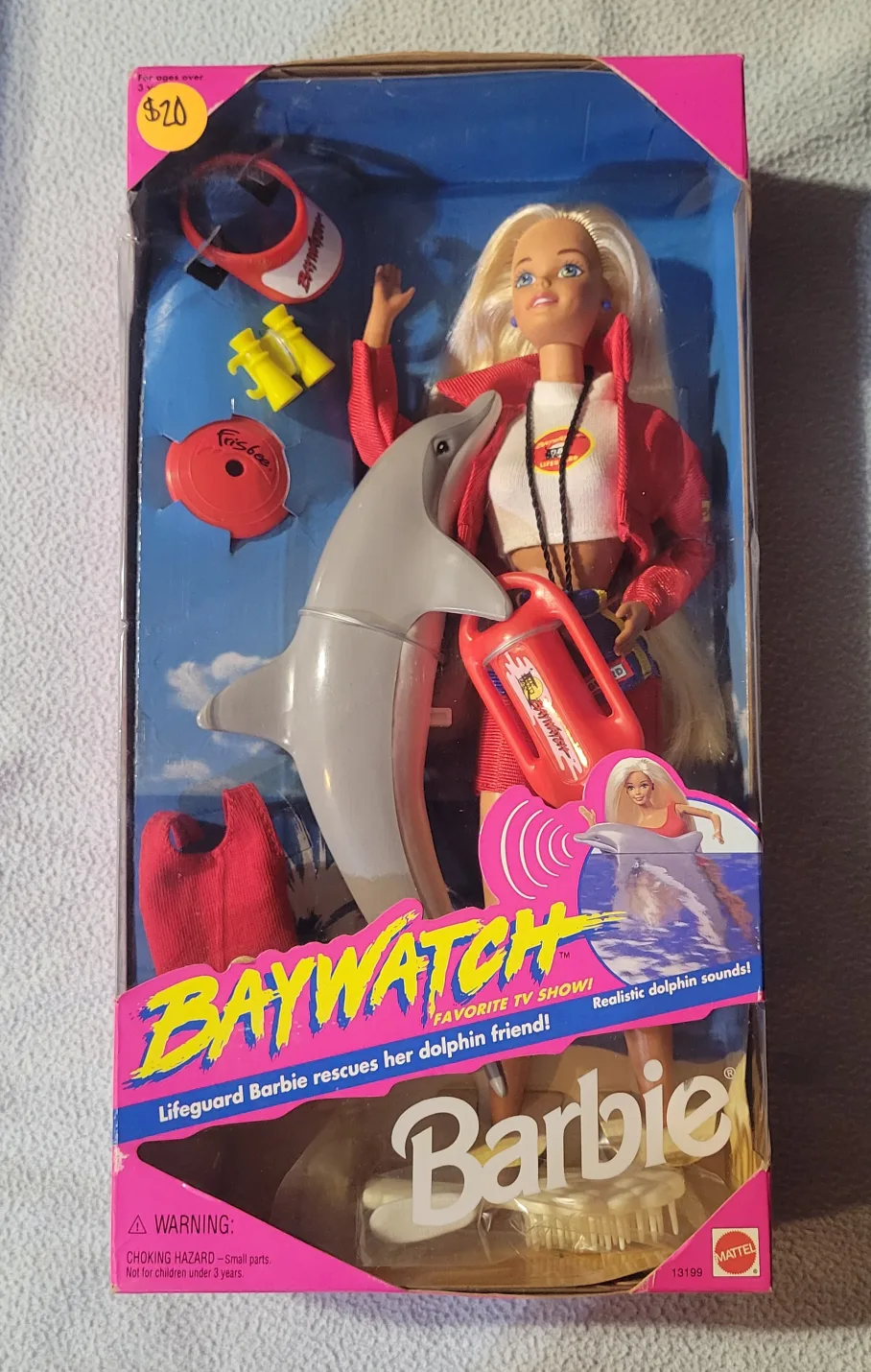 Baywatch Barbie Doll - Lifeguard Barbie Rescues Dolphin Friend! thumbnail